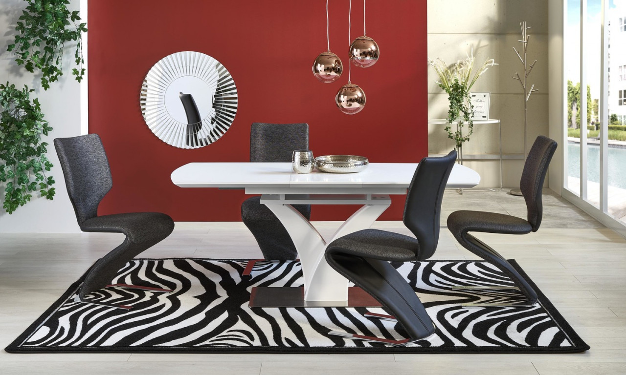 Poze Set masa extensibila Palermo L140-180 cm + 4 scaune K307 gri inchis