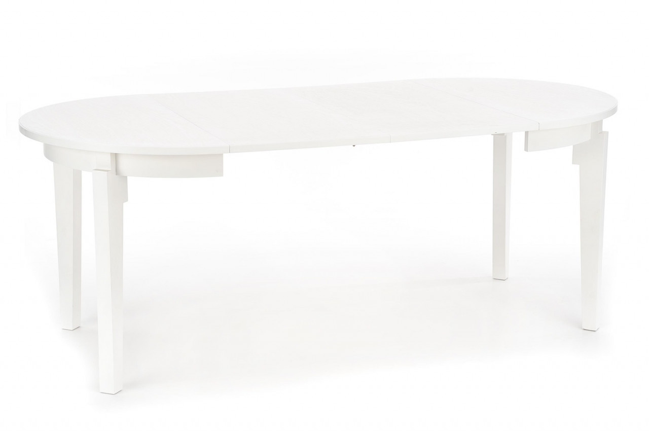 Poze Set masa extensibila Sorbus alb/alb L100-200 cm + 4 scaune Clarion gri/alb Inari91