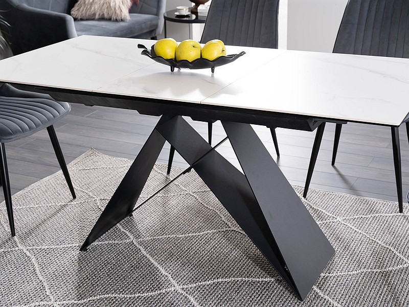 Poze Set masa extensibila Westin SC L120-160 cm + 4 scaune Kim velvet gri Blu14