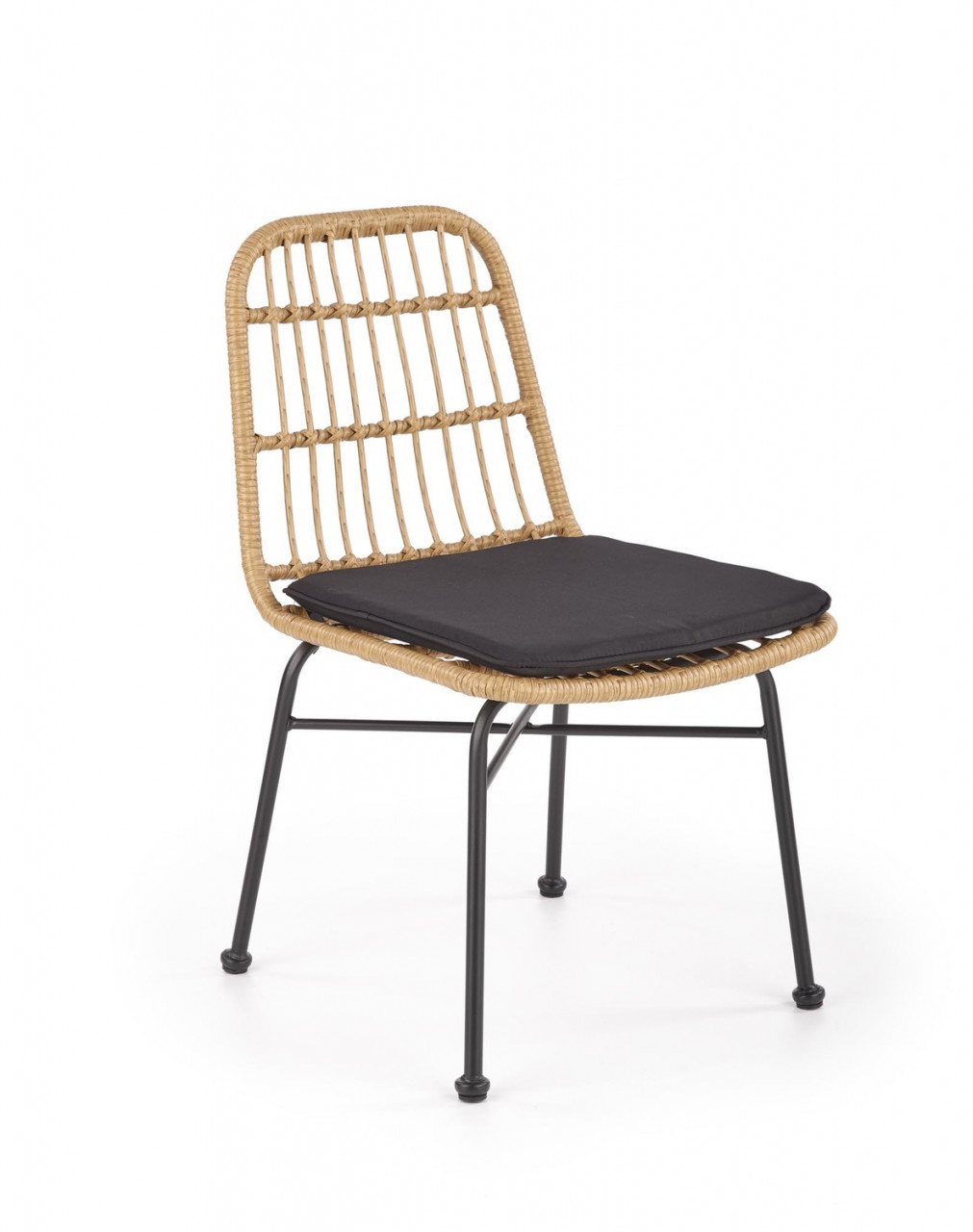 Poze Set masa Jackson L160 cm + 4 scaune K401 ratan natural/negru