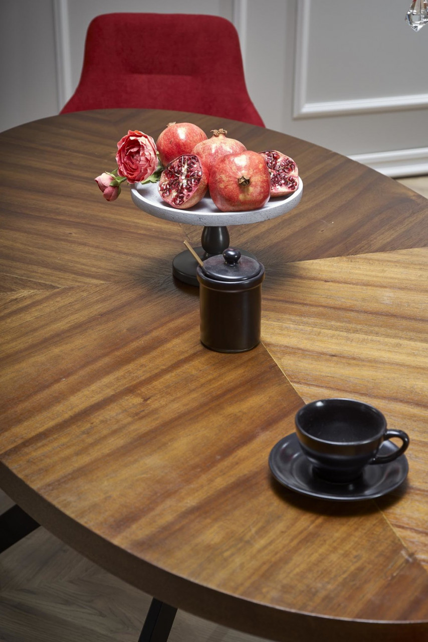 Poze Set masa Locarno L170 cm + 4 scaune K431 rosu/negru