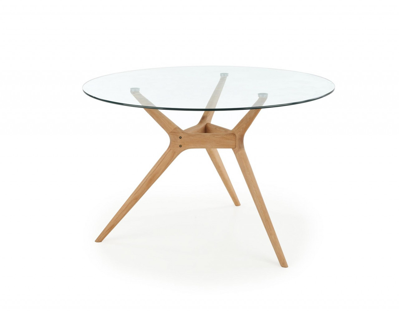 Poze Set masa rotunda Ashmore ø120 cm + 3 scaune Toledo 2 bej/stejar miere