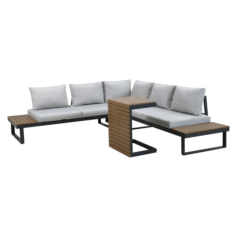 Poze Set masuta + canapea Marbella gri