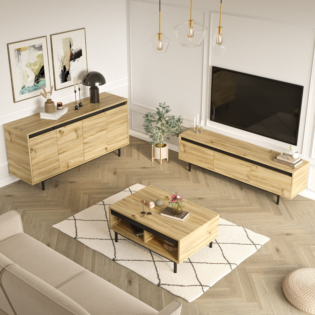 Poze Set mobila living LV34-KL (3 piese)