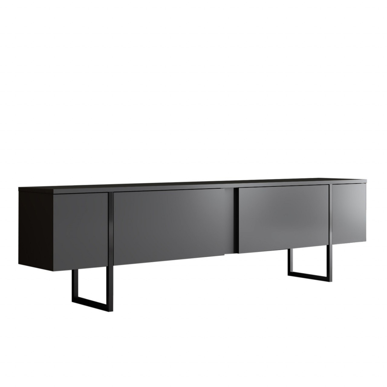 Poze Set mobilier living Luxe antracit/negru