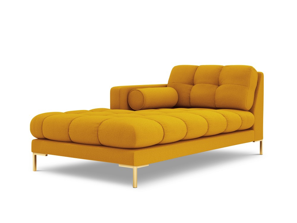 Poze Sezlong tapitat Bali picioare gold – L185 x l102 x h75