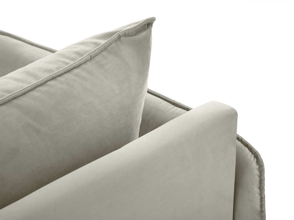 Poze Sezlong tapitat Vienna velvet/picioare gold – L170 x l110 x h95