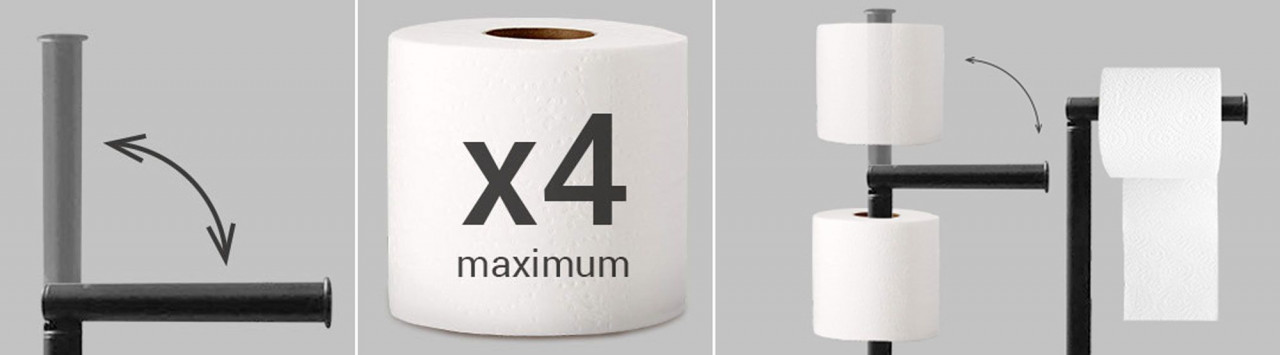 Poze Suport hartie igienica negru 322745