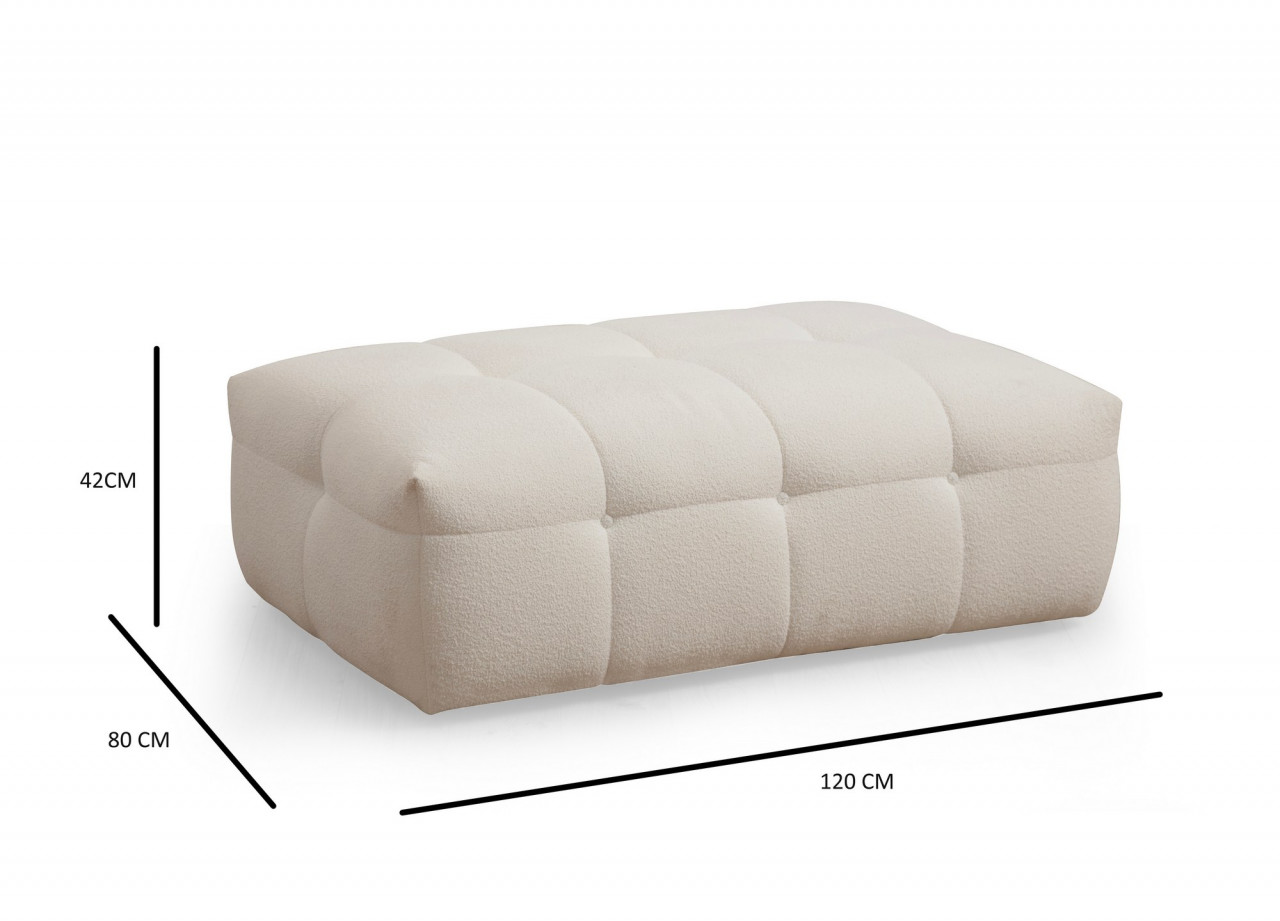 Poze Taburet Cady Ottoman bej