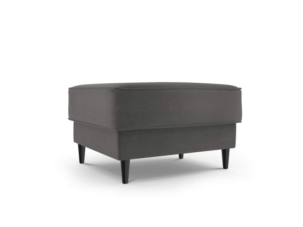 Poze Taburet Fano tapitat velvet/picioare negre – L64 x l64 x h44