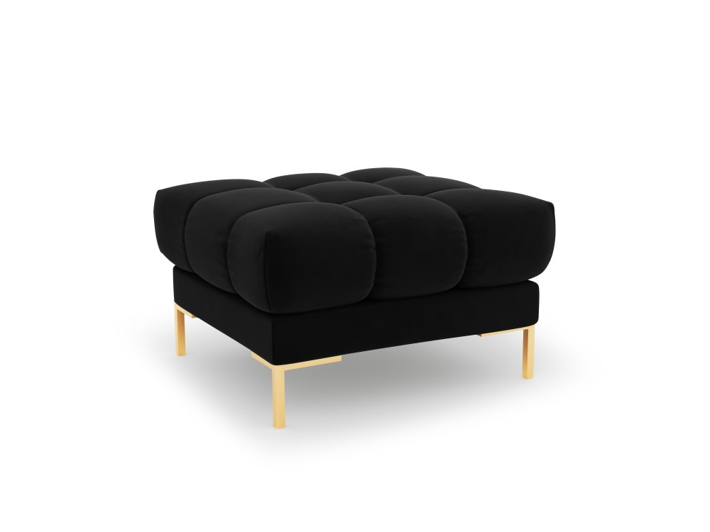 Poze Taburet tapitat Bali velvet/picioare gold – L60 x l60 x h41