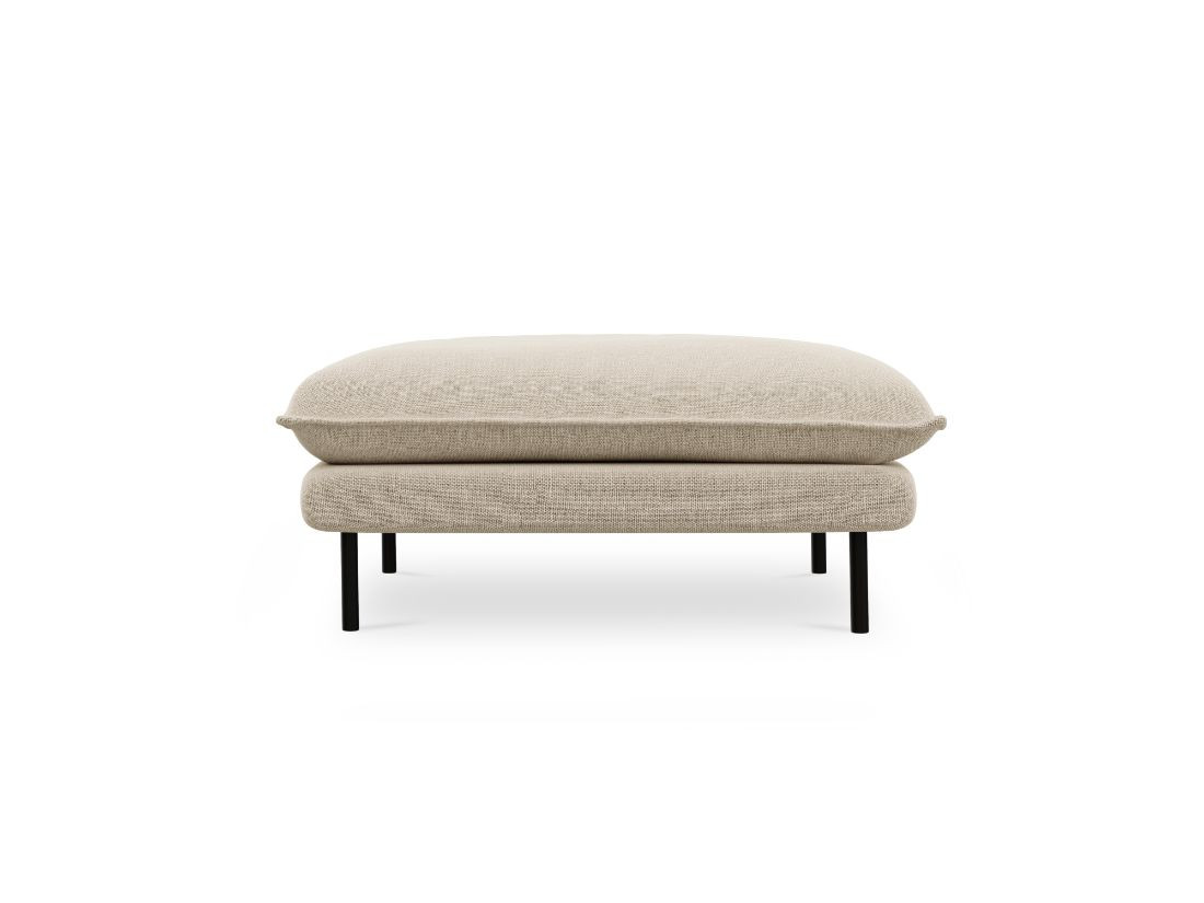 Poze Taburet tapitat Vienna picioare negre – L100 x l80 x h43 cm