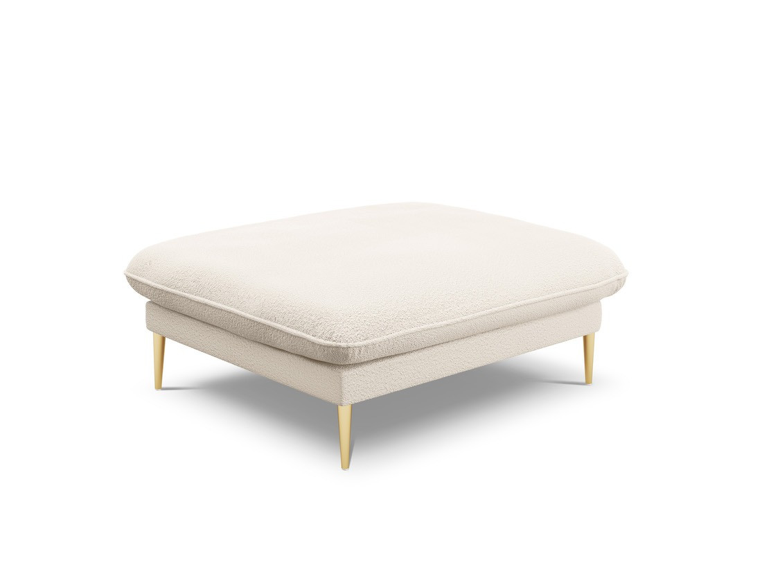 Taburet tapitat vienna plusat/picioare gold – l100 x l80 x h43 cm