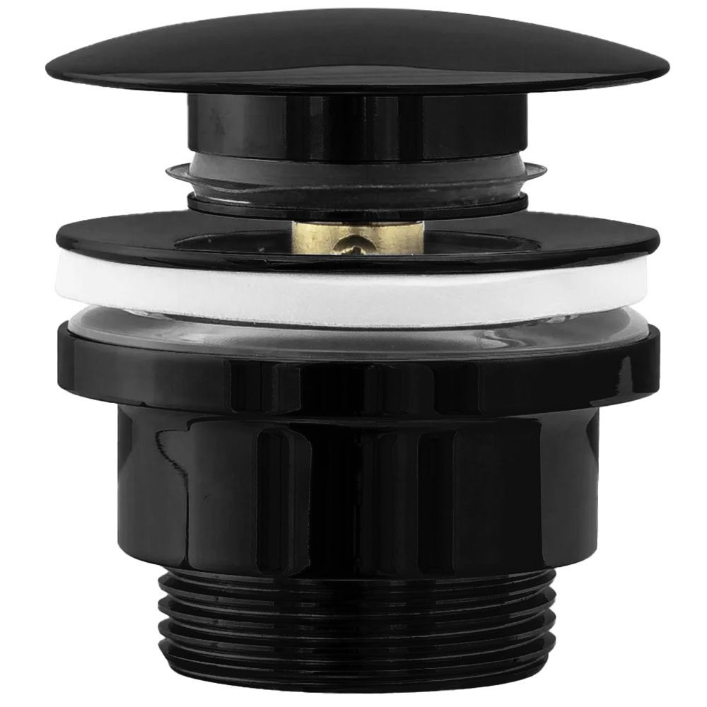 Poze Ventil lavoar click-clack universal negru metalic