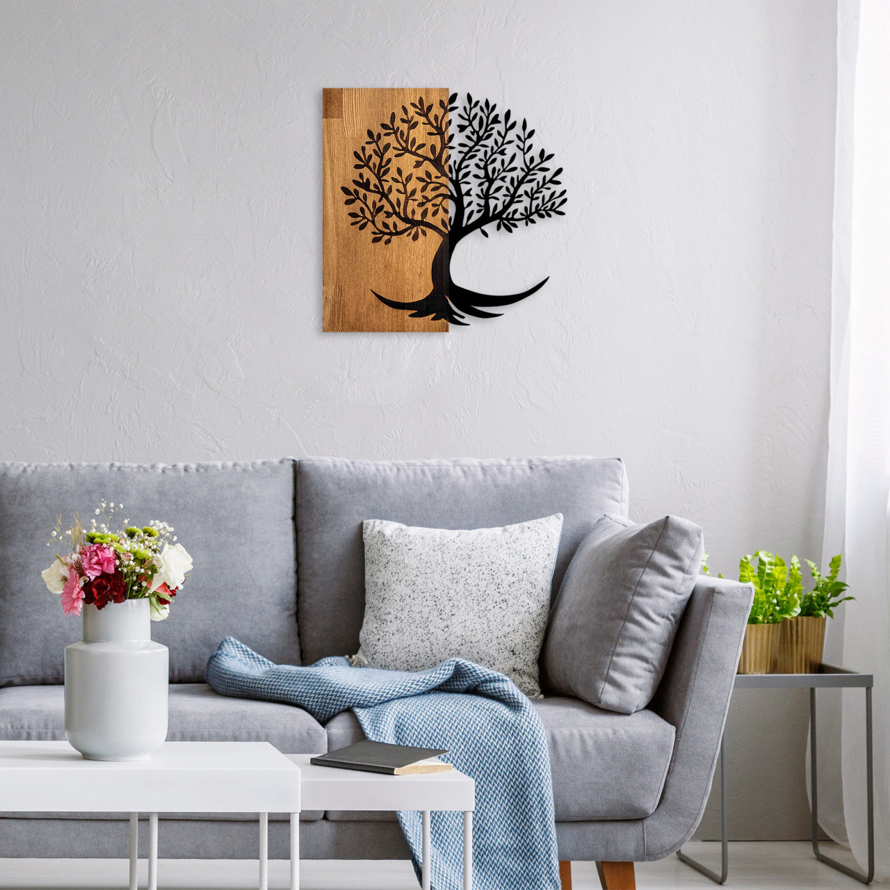 Poze Accesoriu decorativ de perete din lemn Lime tree - 373