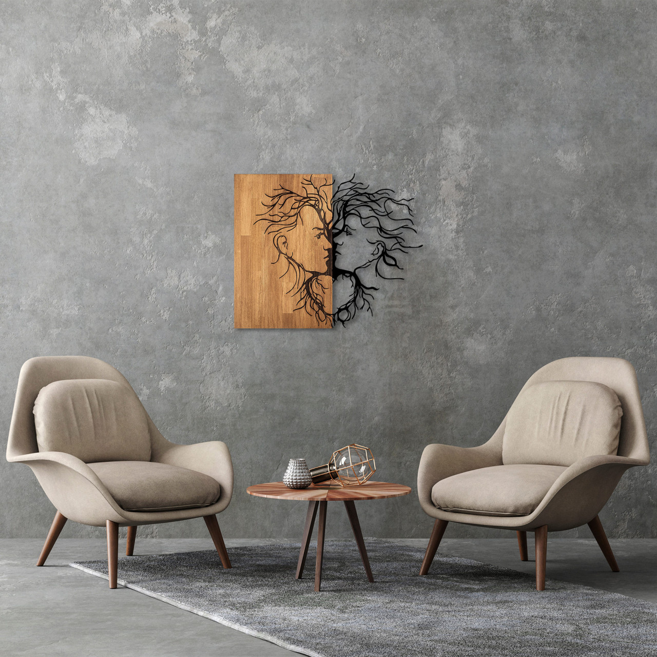 Poze Accesoriu decorativ de perete din lemn Love - 315