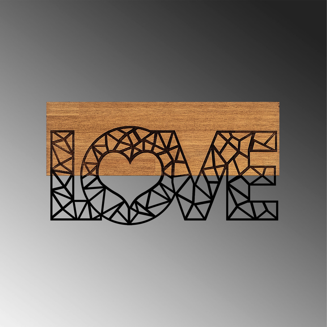 Poze Accesoriu decorativ de perete din lemn Love - 323