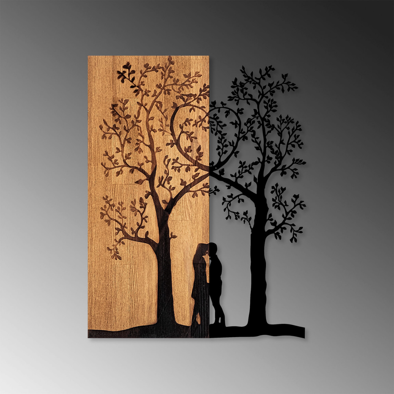Poze Accesoriu decorativ de perete din lemn Love Under The Tree