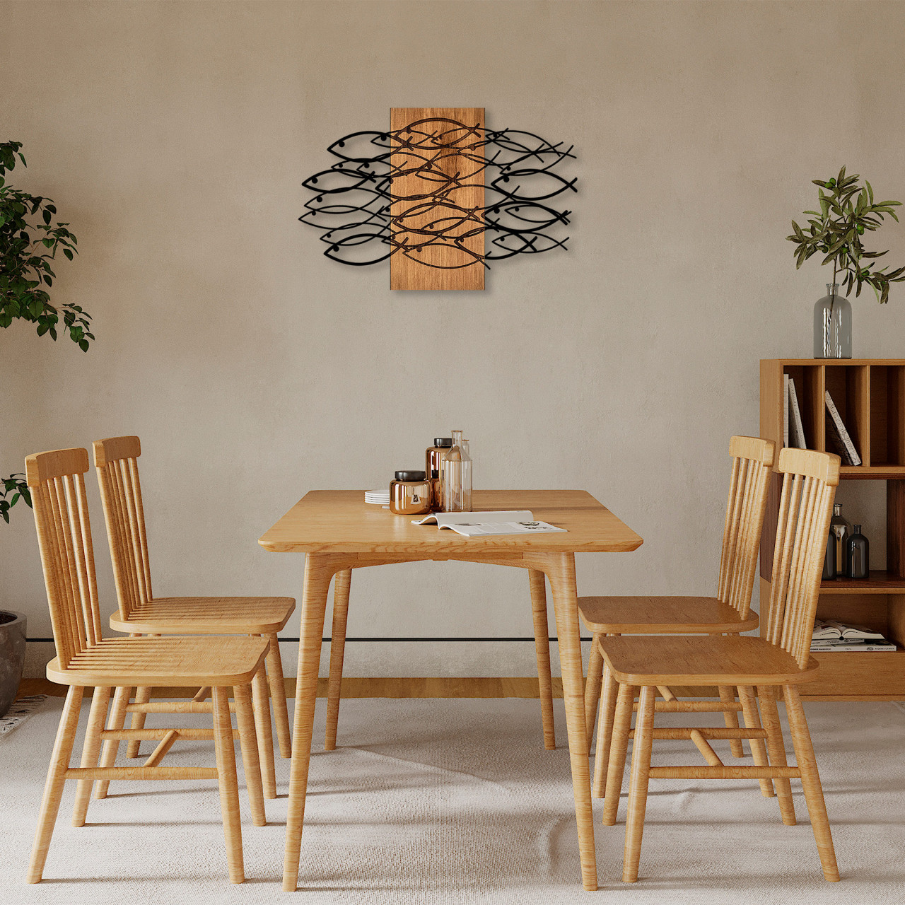Poze Accesoriu decorativ de perete din lemn MA-304