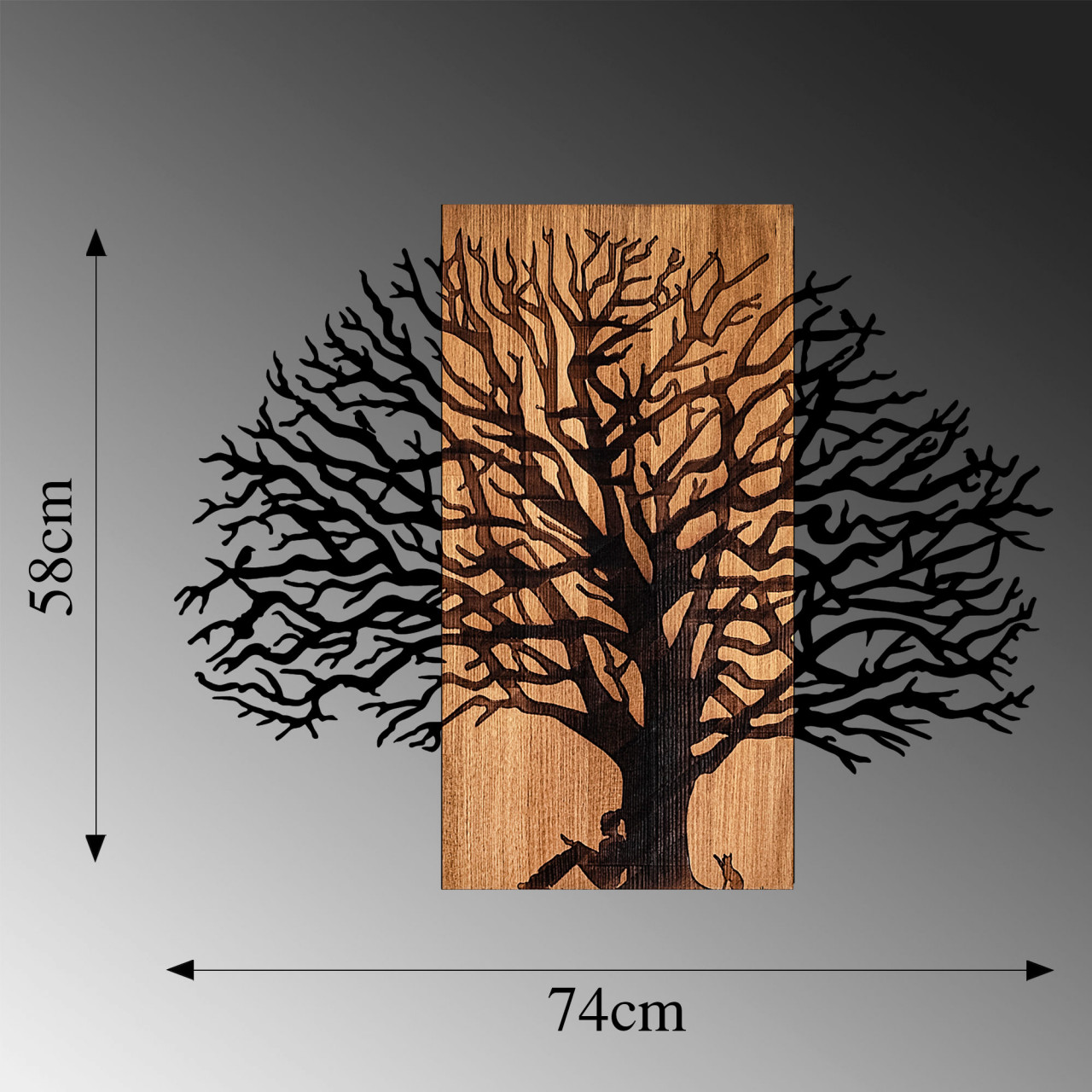 Poze Accesoriu decorativ de perete din lemn MA-307