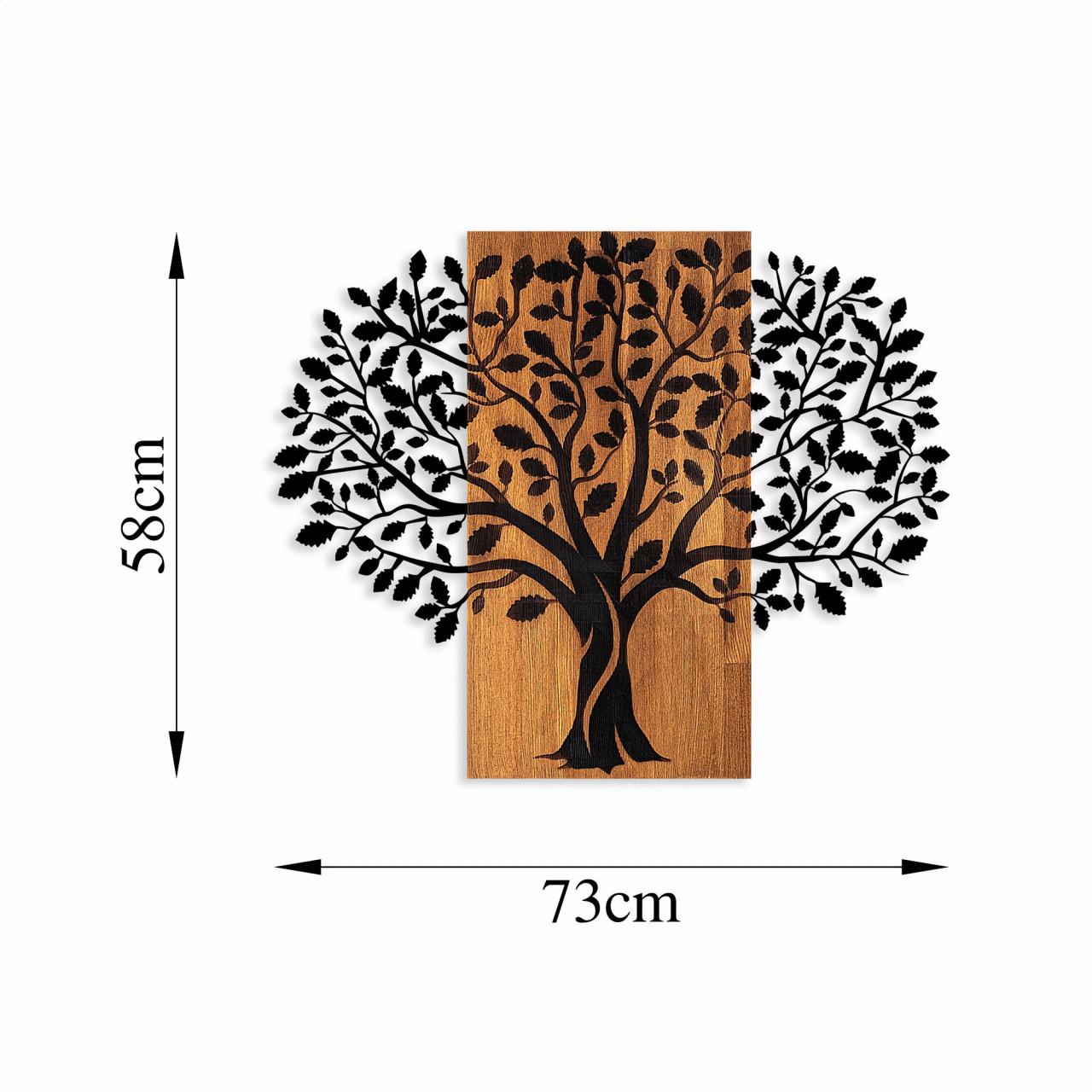 Poze Accesoriu decorativ de perete din lemn Magical tree - 378