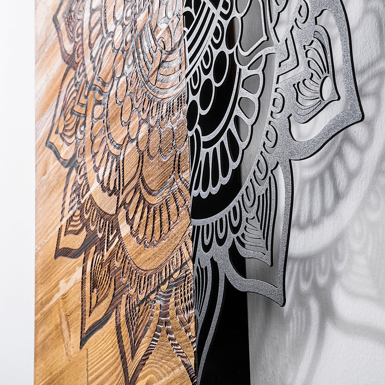 Poze Accesoriu decorativ de perete din lemn Mandala 4