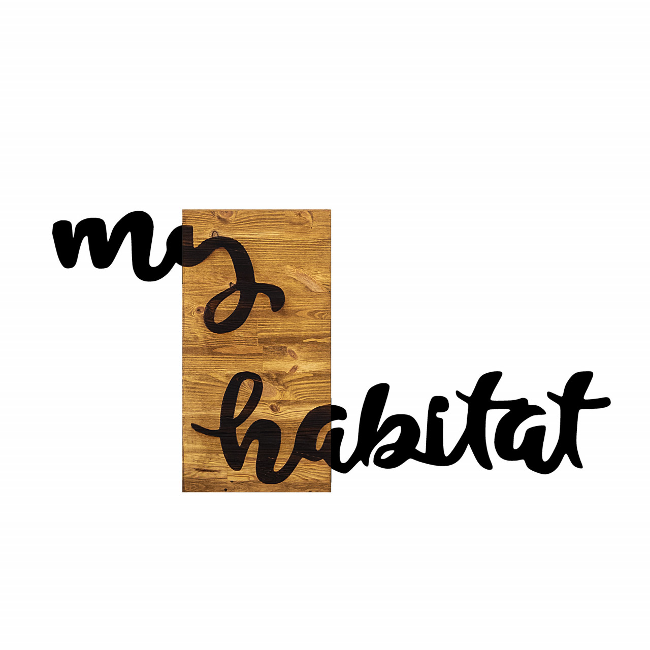 Poze Accesoriu decorativ de perete din lemn My habitat