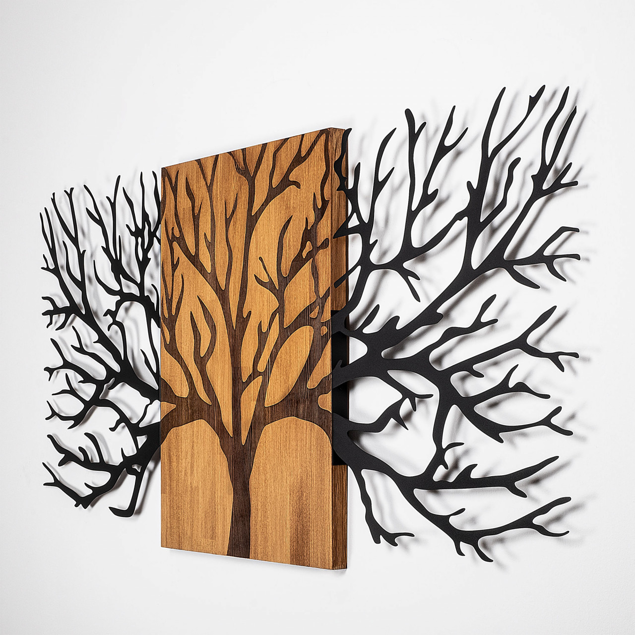 Poze Accesoriu decorativ de perete din lemn Tree - 327