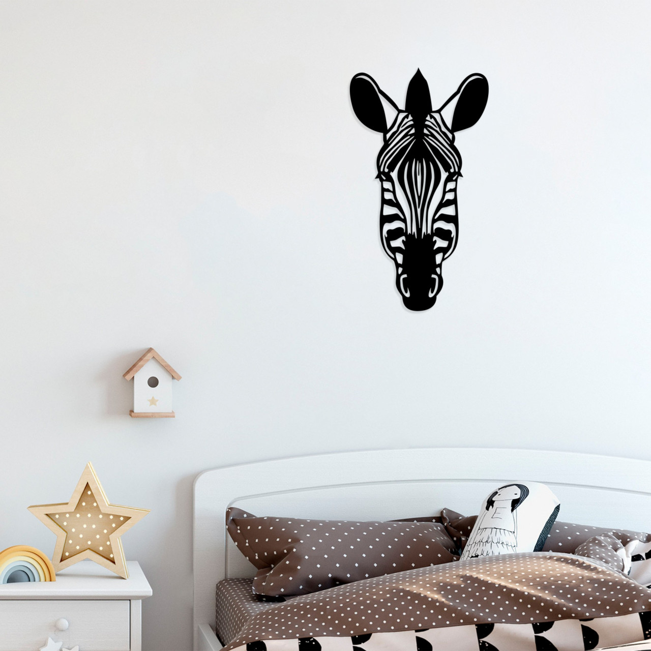 Poze Accesoriu decorativ de perete din lemn Zebra