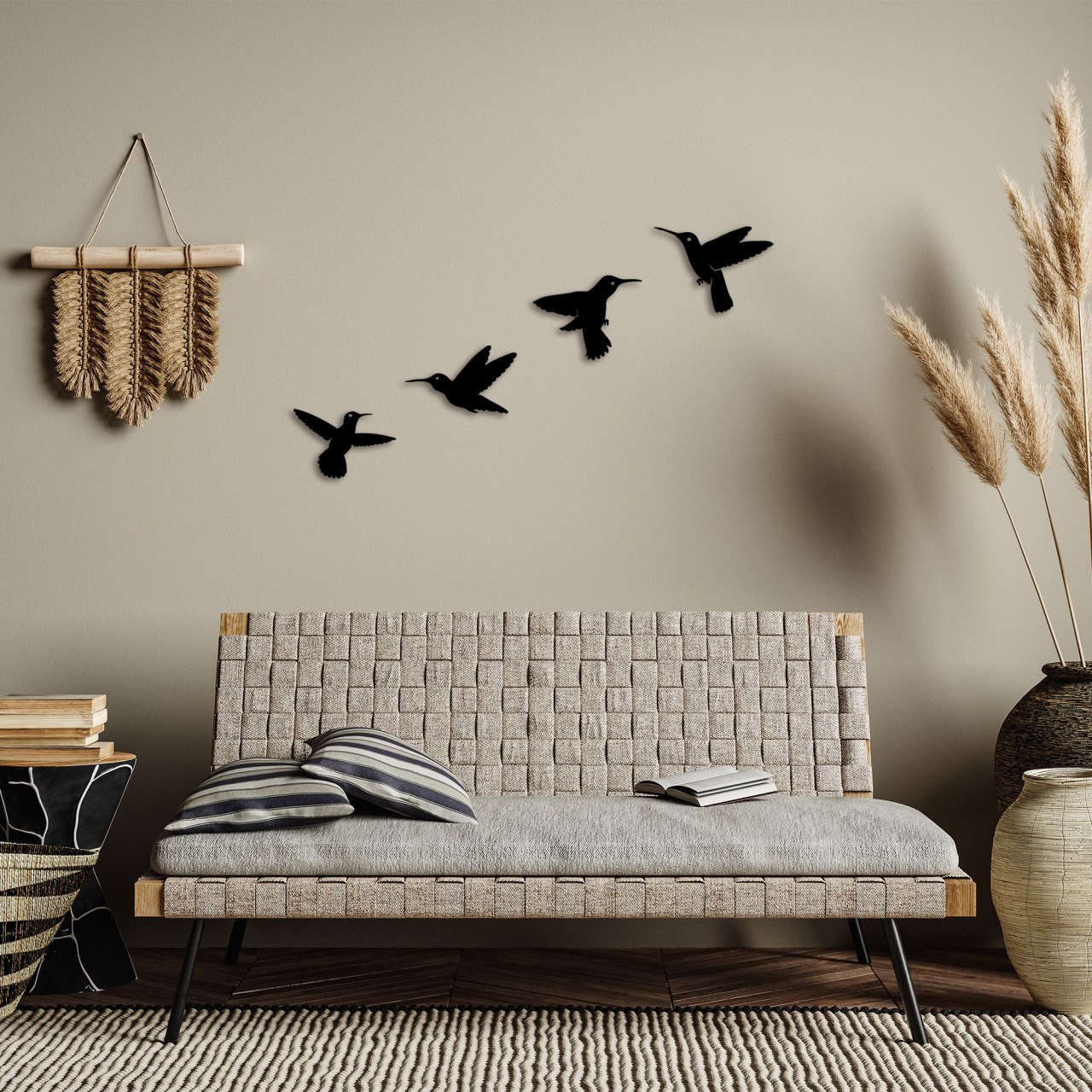 Poze Accesoriu decorativ de perete metalic Birds - 292