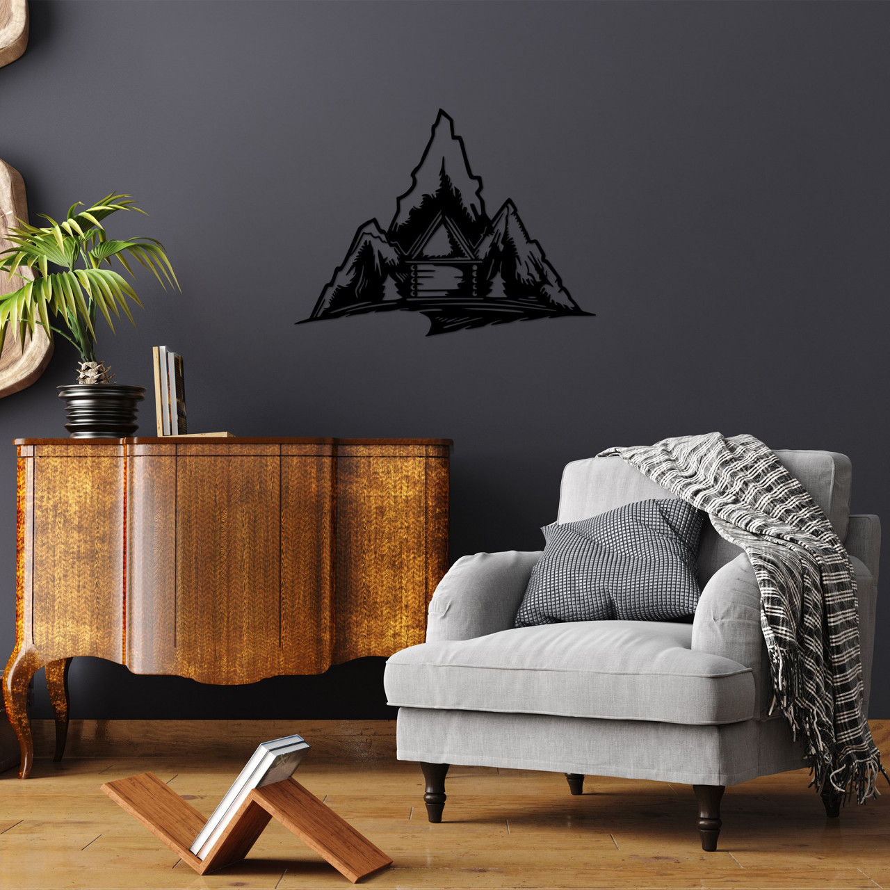 Poze Accesoriu decorativ de perete metalic Everest