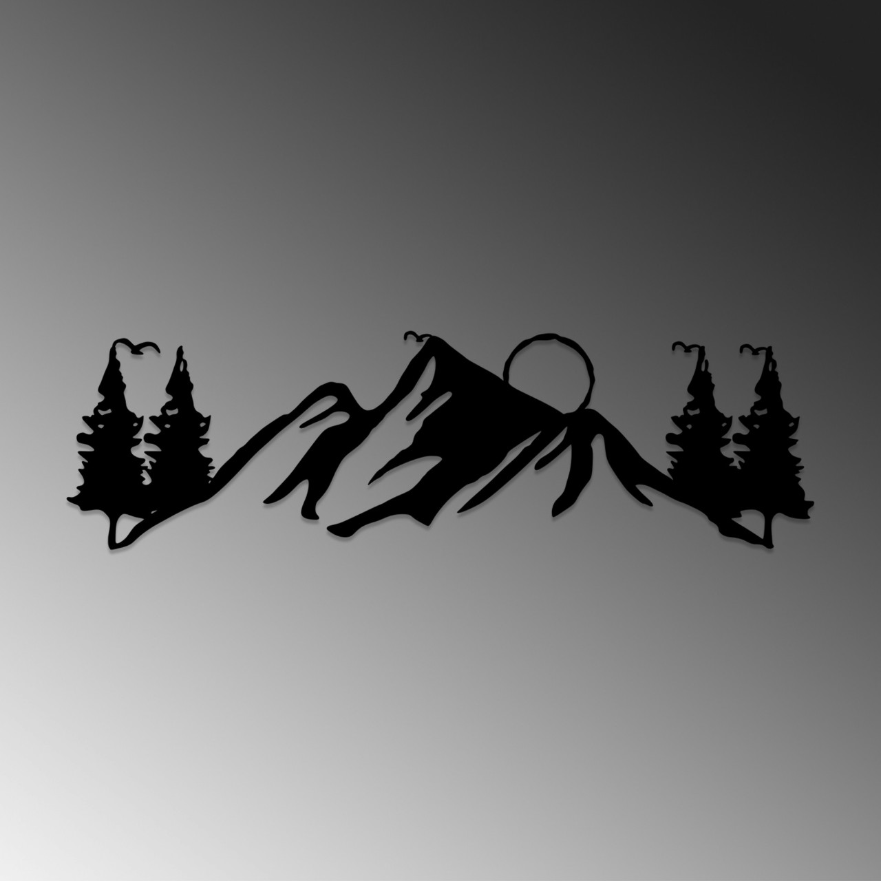 Poze Accesoriu decorativ de perete metalic Landscape 3