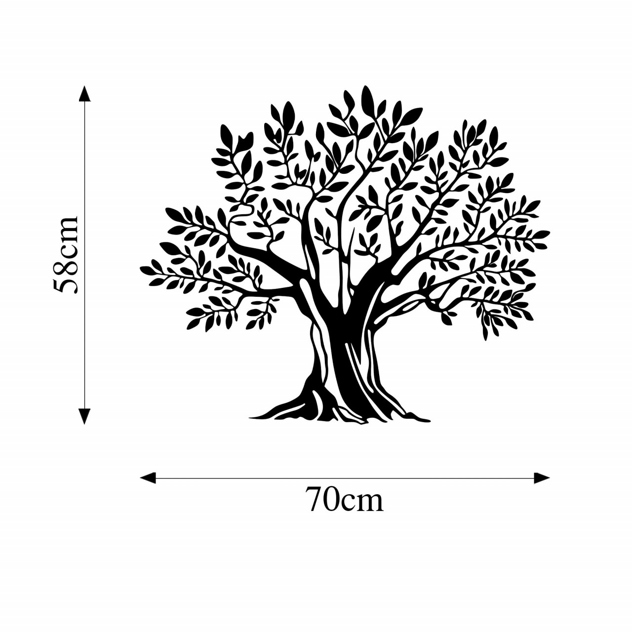 Poze Accesoriu decorativ de perete metalic Monumental Tree 19