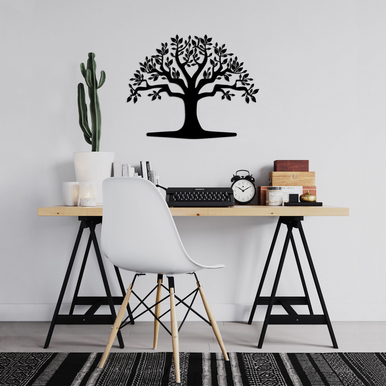 Poze Accesoriu decorativ de perete metalic Monumental Tree 20