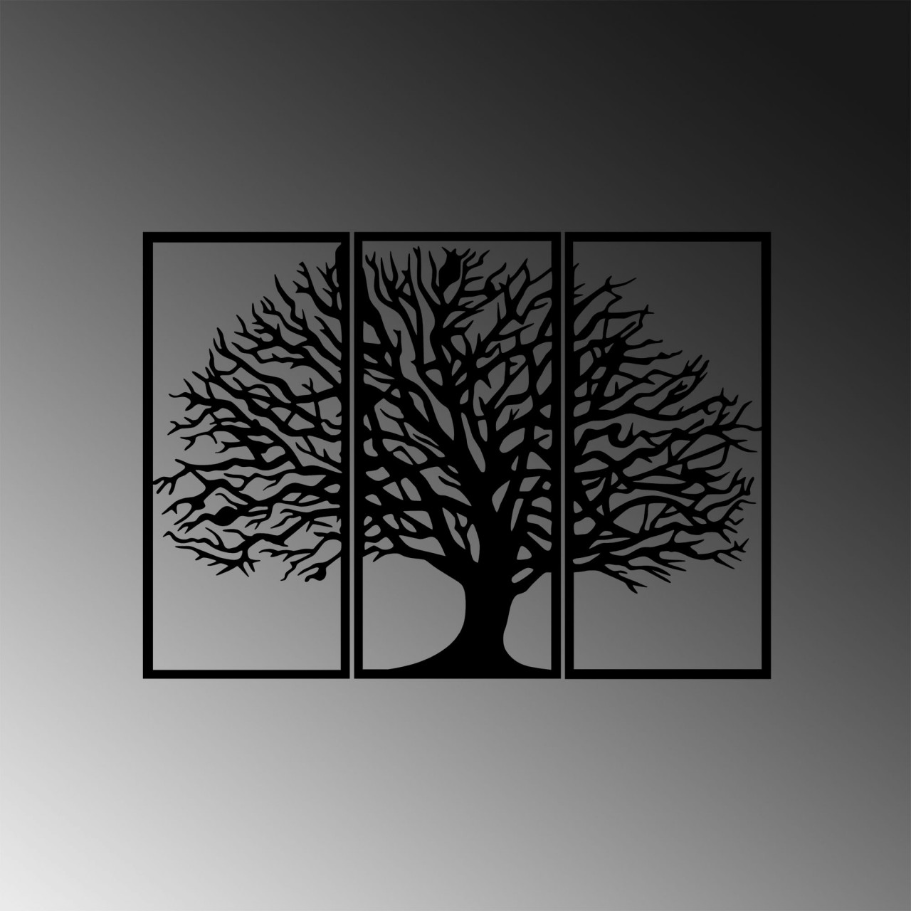 Poze Accesoriu decorativ de perete metalic Monumental Tree - 308