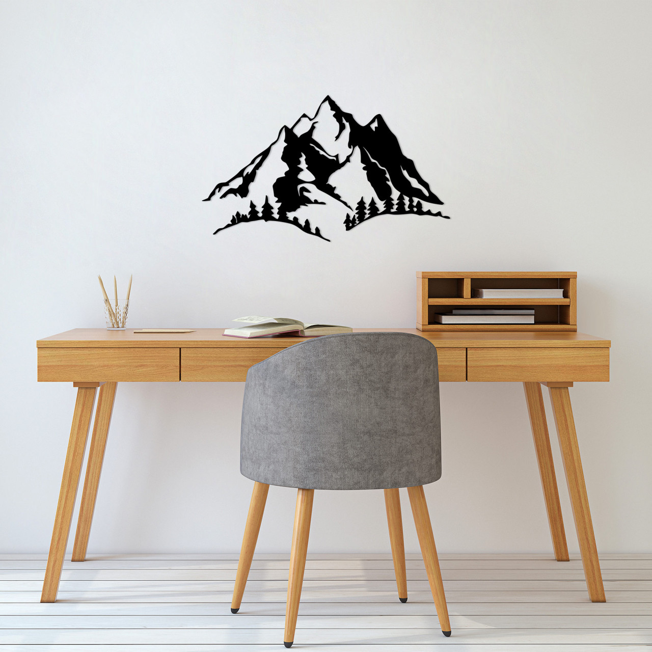 Poze Accesoriu decorativ de perete metalic Mountain - 487
