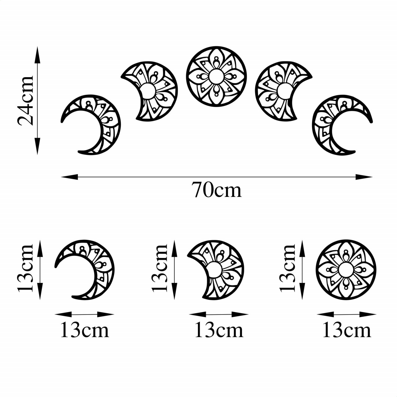 Poze Accesoriu decorativ de perete metalic Movements of the month