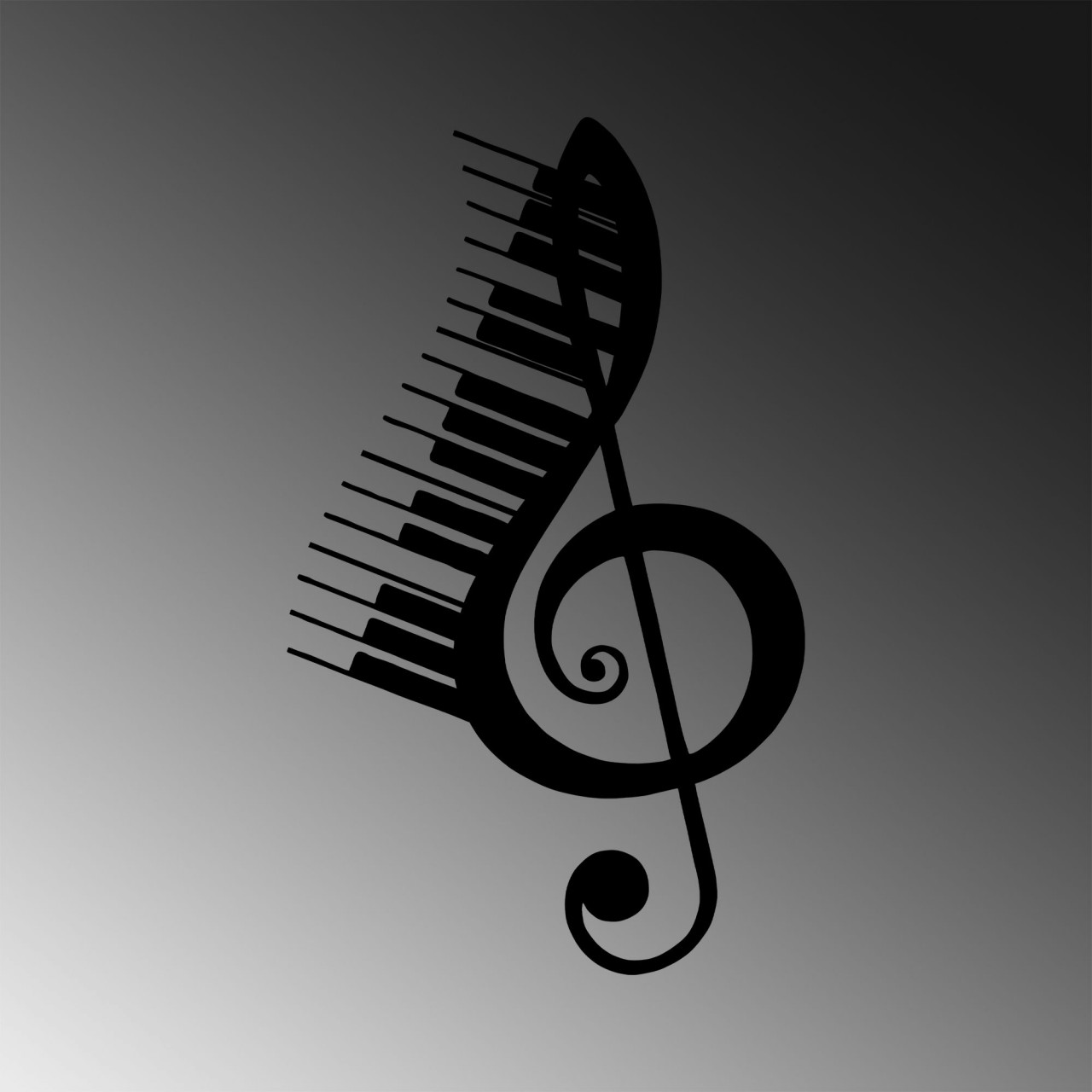 Poze Accesoriu decorativ de perete metalic Musical - 309