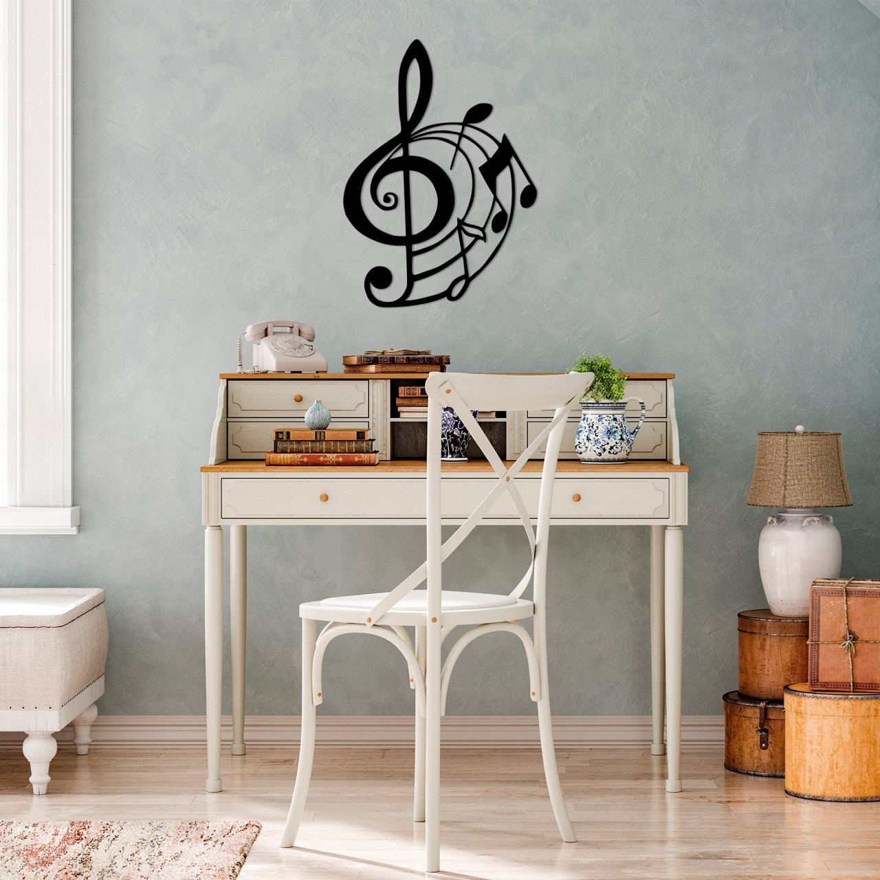 Poze Accesoriu decorativ de perete metalic Musical - 3