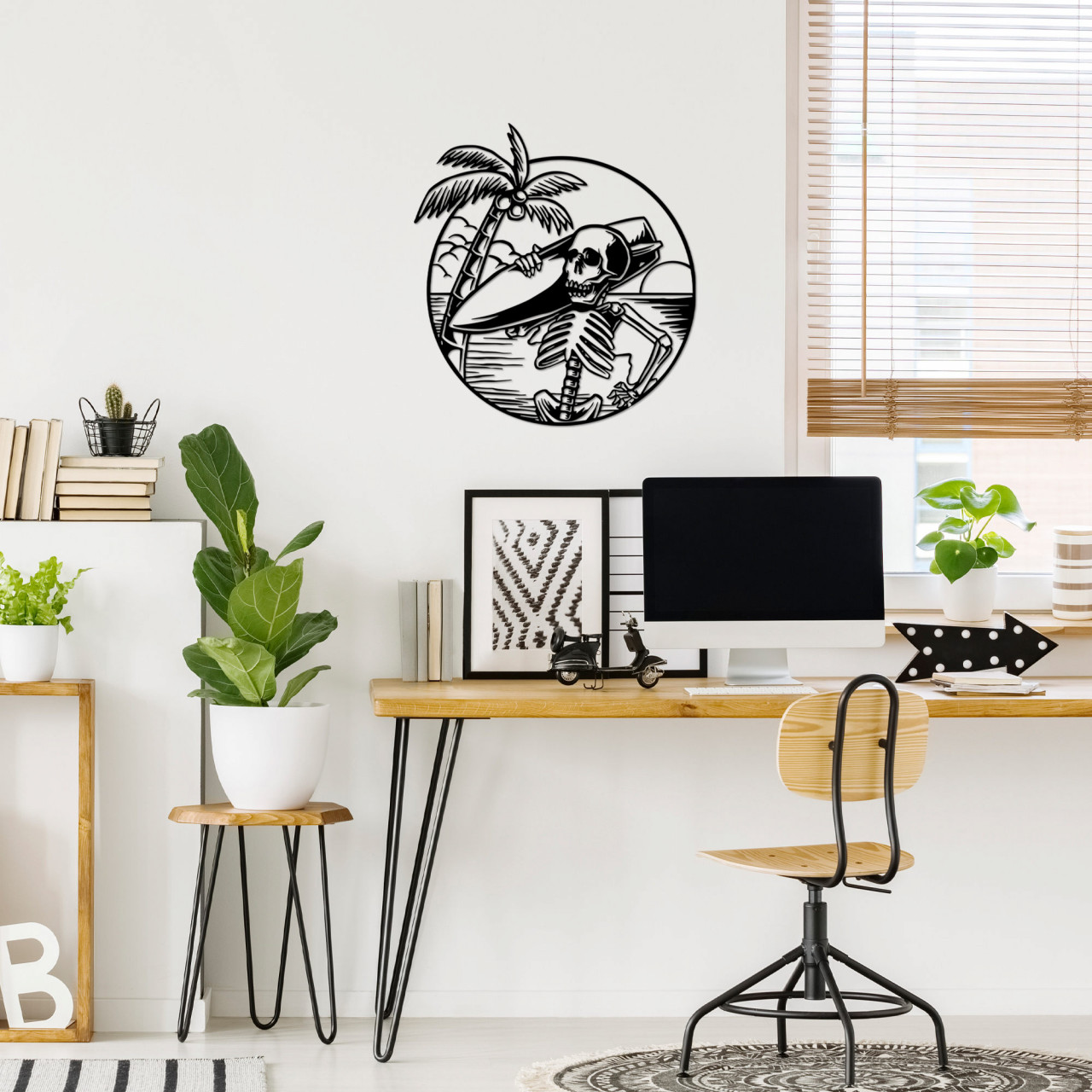 Poze Accesoriu decorativ de perete metalic See Sad Skeletor - 532