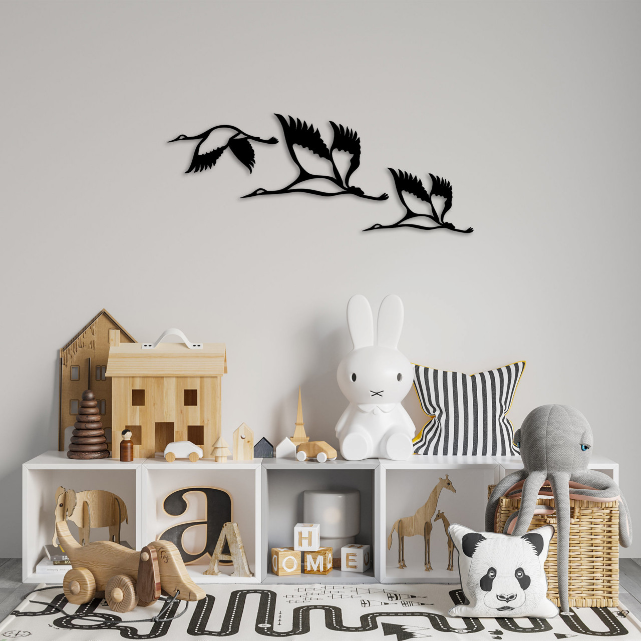 Poze Accesoriu decorativ de perete metalic Storks - 287