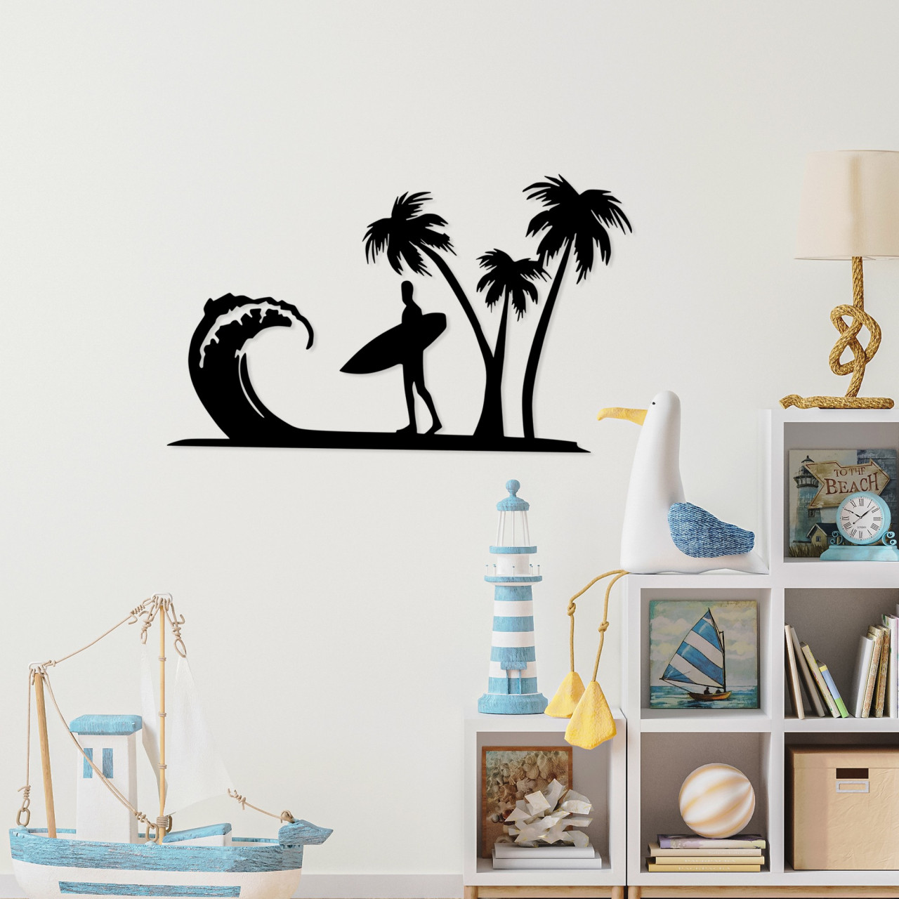 Poze Accesoriu decorativ de perete metalic Surfer