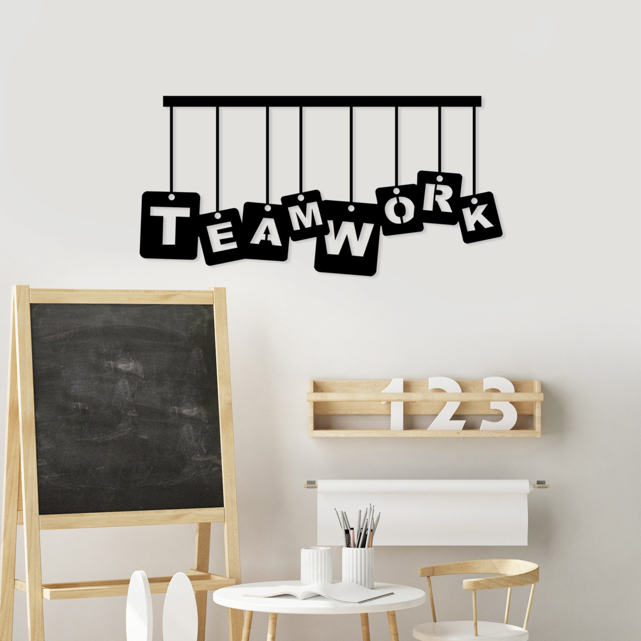 Poze Accesoriu decorativ de perete metalic Teamwork