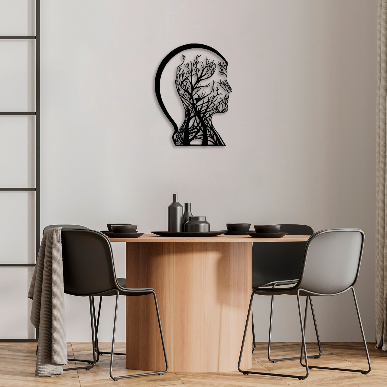 Poze Accesoriu decorativ de perete metalic Tree Man - 322
