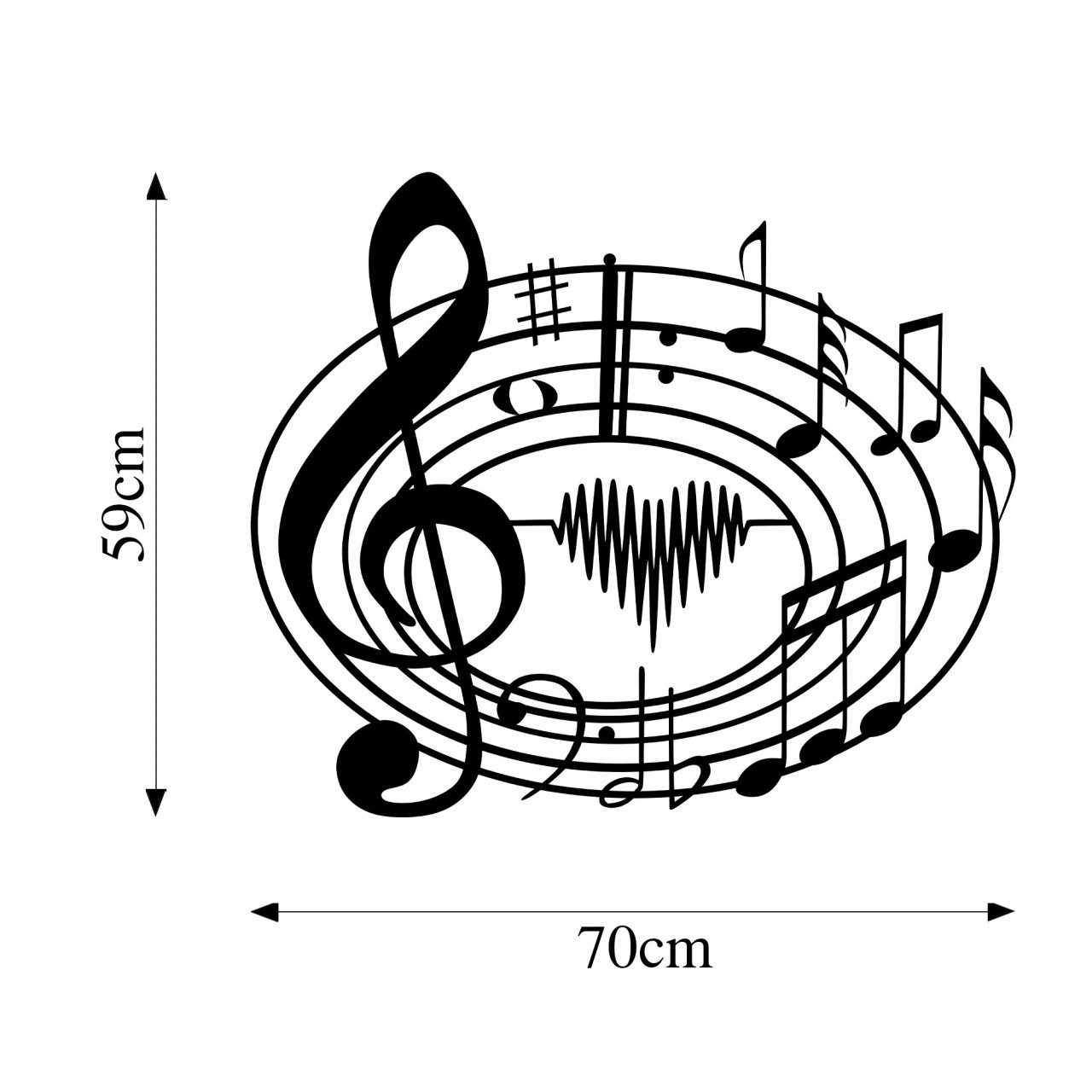 Poze Accesoriu decorativ de perete metalic World Of Music