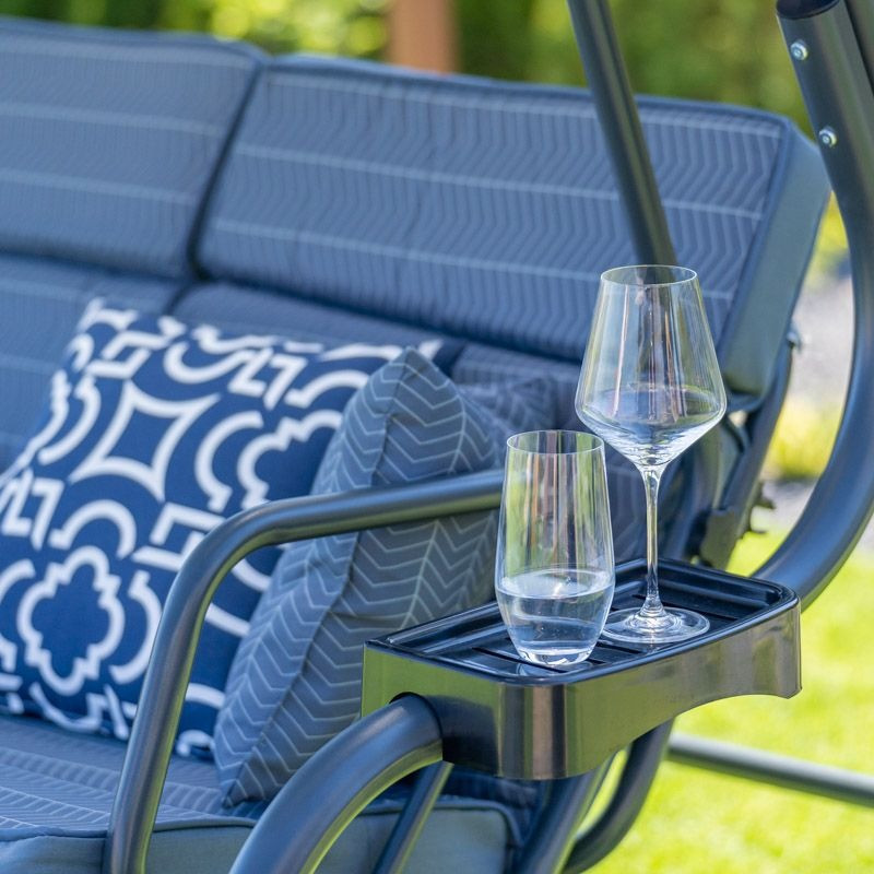 Poze Balansoar de terasa Ines B gri/bleumarin L215 cm