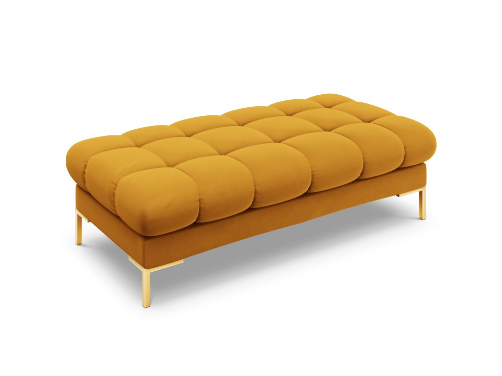 Poze Banca Bali velvet/picioare gold – L133 x l62 x h41