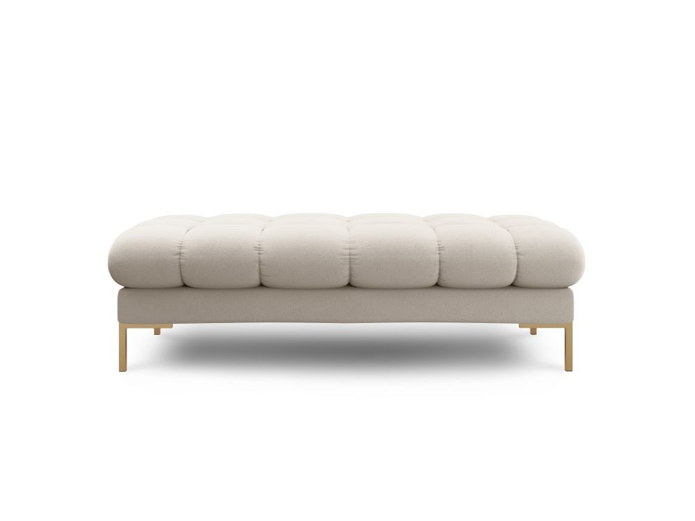 Poze Banca tapitata Bali stofa/picioare gold – L133 x l62 x h41