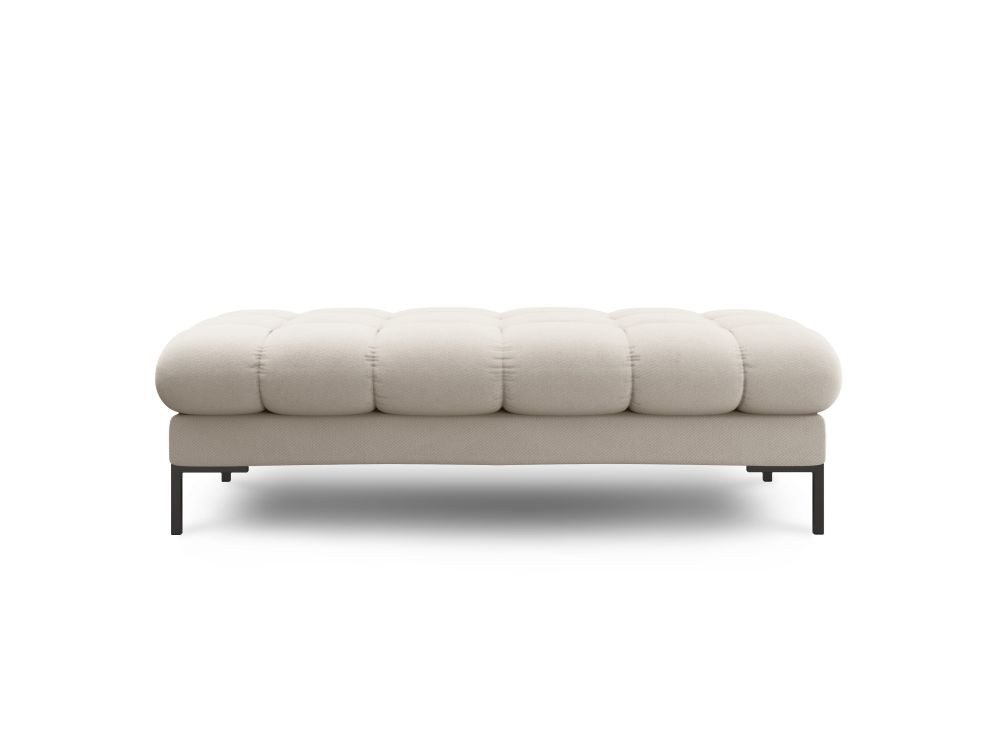Poze Banca tapitata Bali stofa/picioare negre – L133 x l62 x h41
