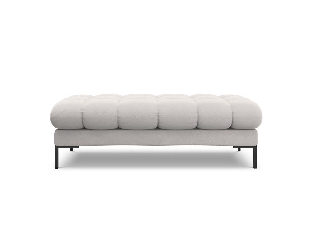 Poze Banca tapitata Bali velvet/picioare negre – L133 x l62 x h41